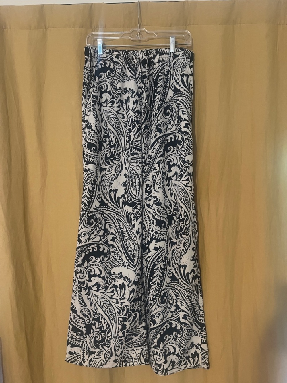 Ralph Lauren Black and White Wide-Leg Pants